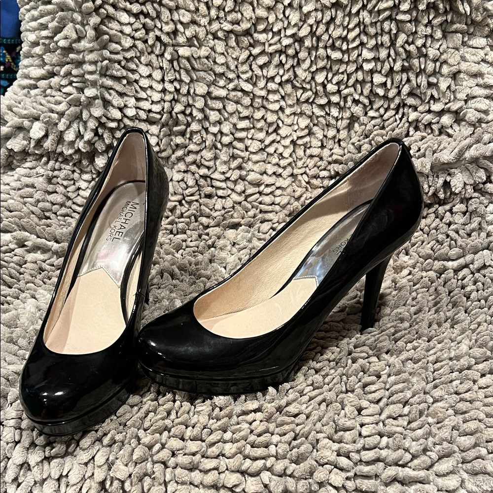Michael Kors patent Black Heels